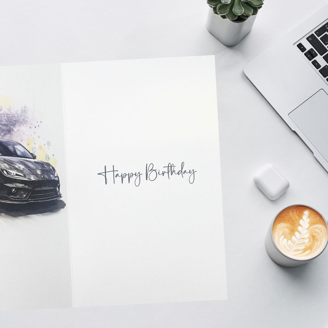 Birthday Bliss Birthday Card - Sports Car