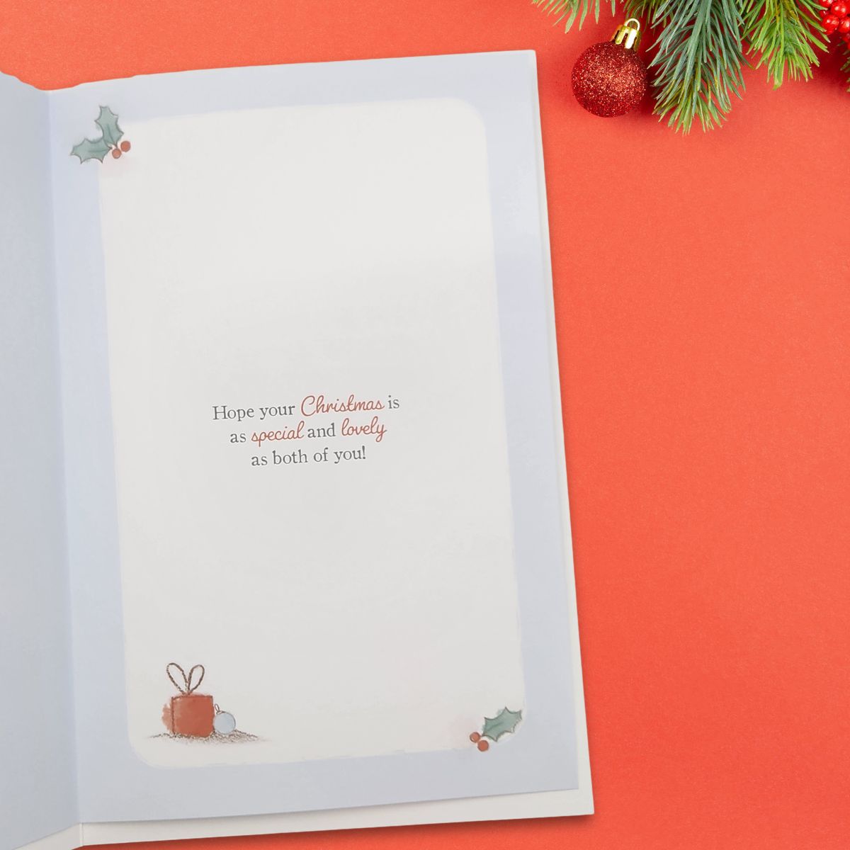 Son & Daughter-In-Law Christmas Card - Barley Bear