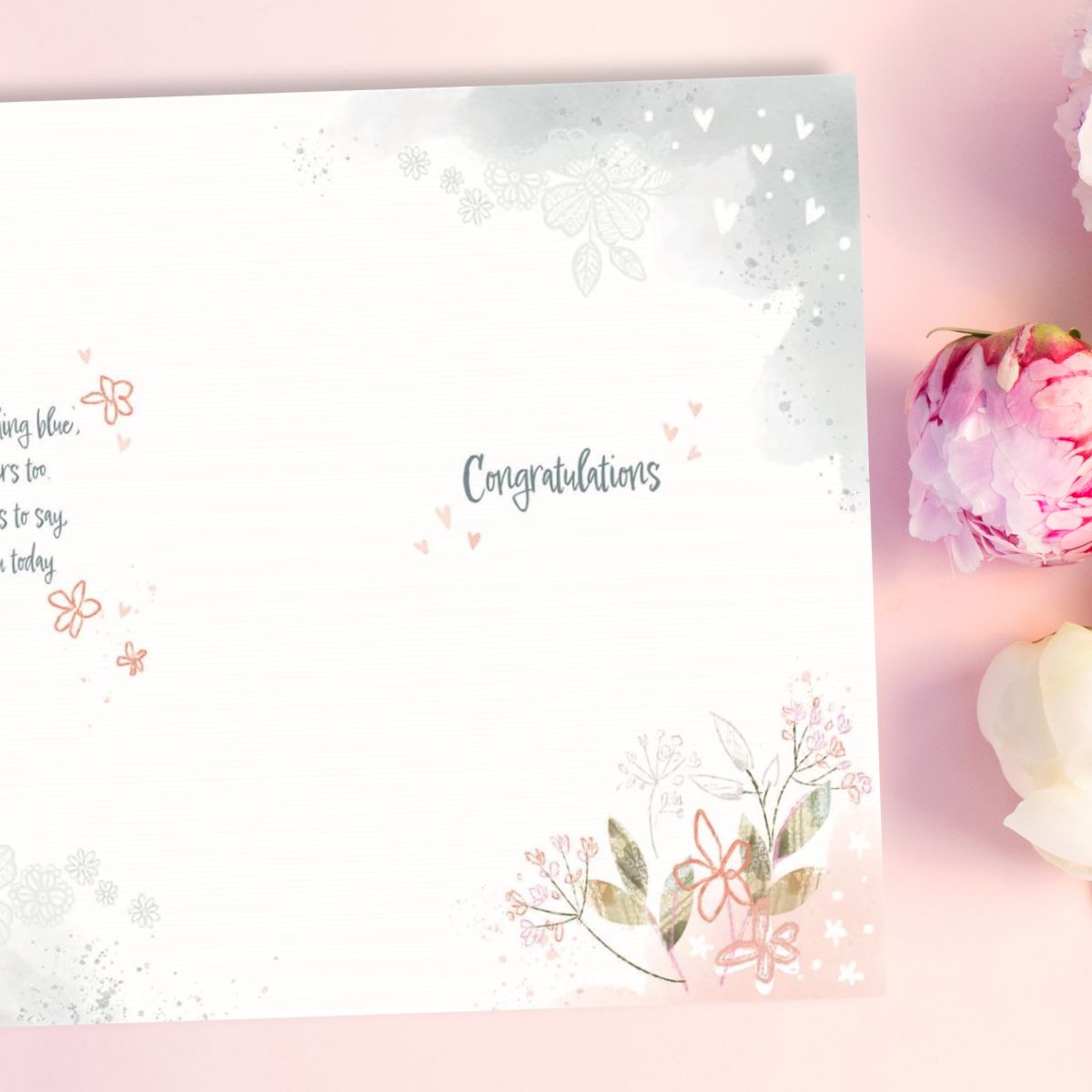 Wedding Day Card - Awash With Colour