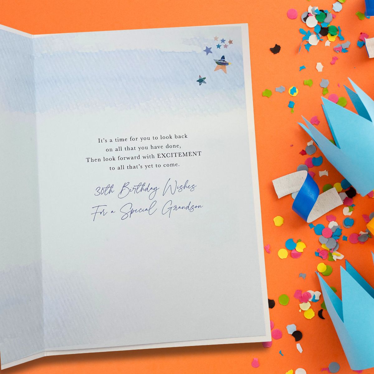Grandson 30th Birthday Card - Lumino Balloons