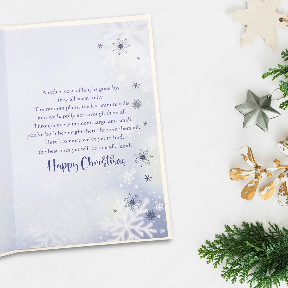 Friends Christmas Card - The Roost & Wreath