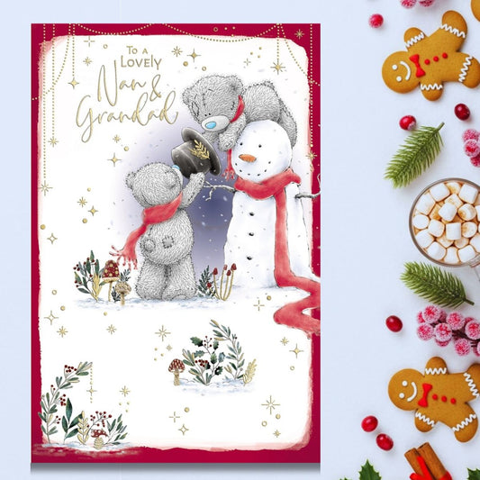 Nan & Grandad Christmas Card - Me To You Bear