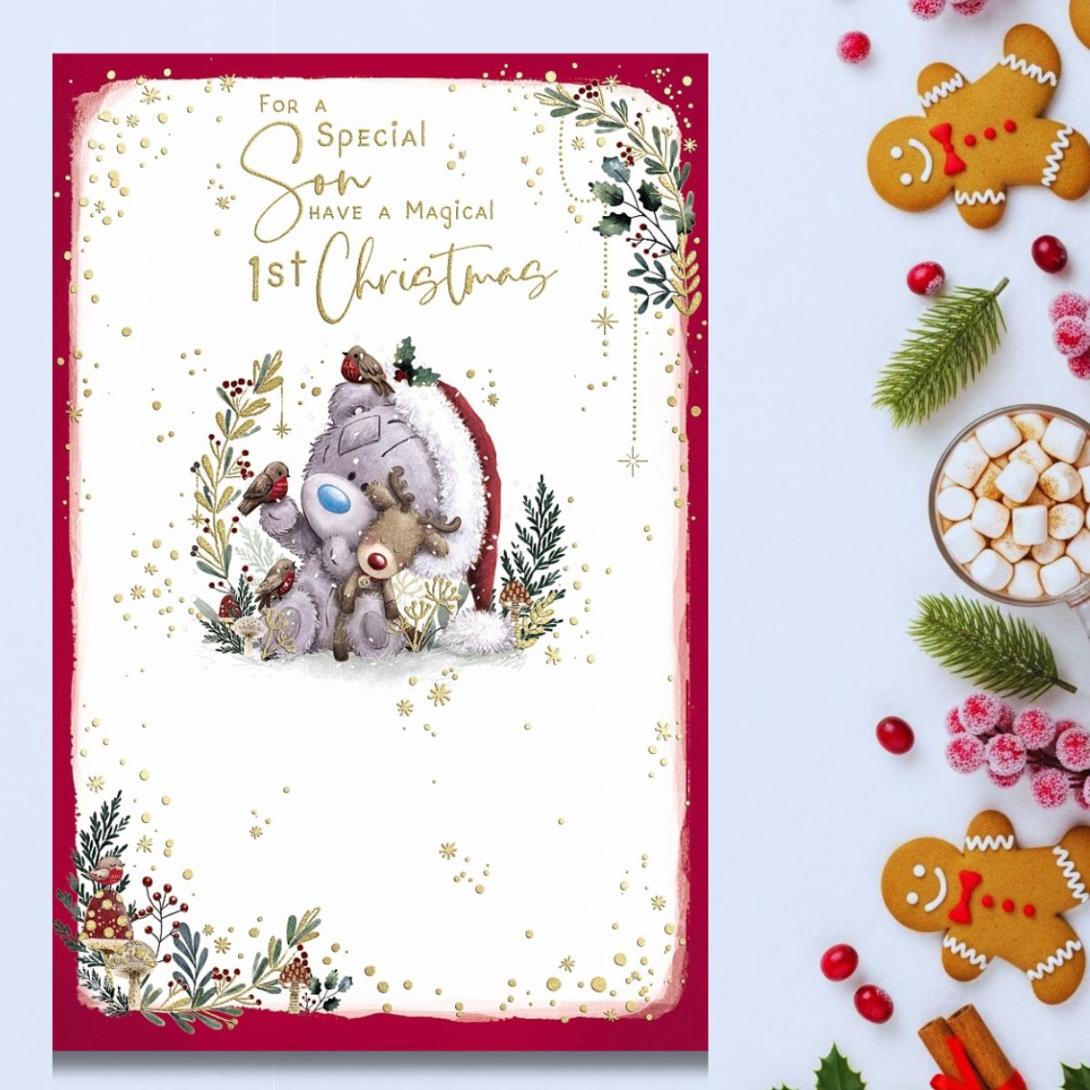 Son 1st Christmas Card - Me To You Bear