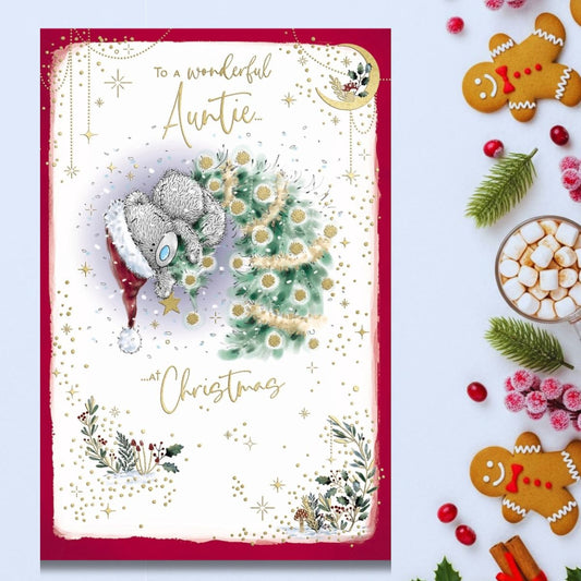 Auntie Christmas Card - Me To You Bear On Tree