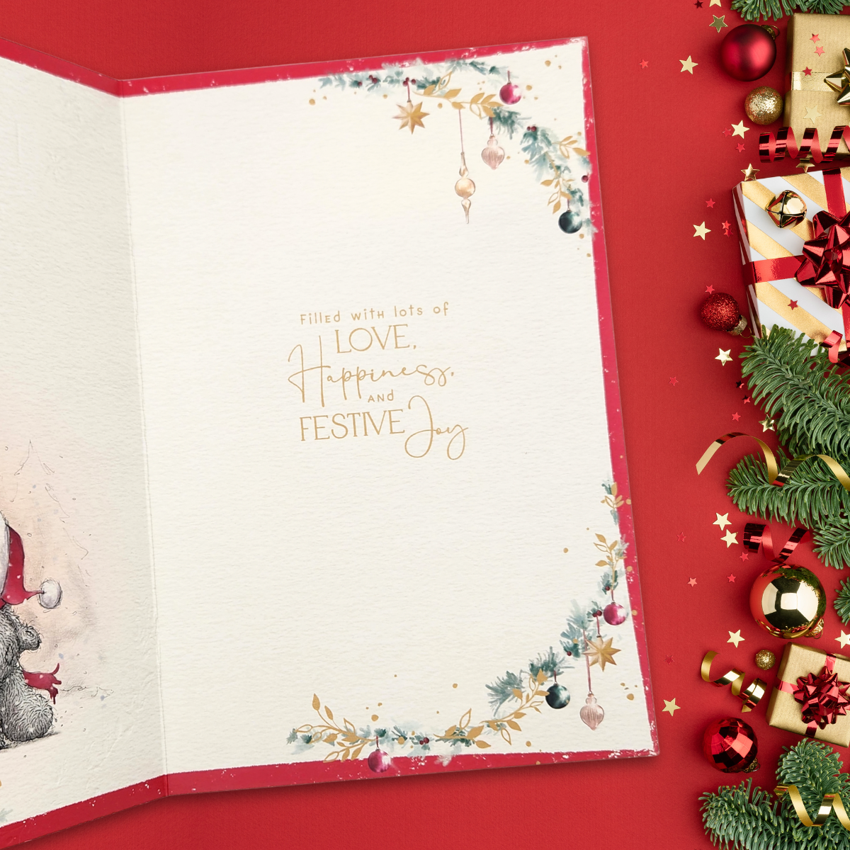 Husband Christmas Card - Me To You Bears Cuddle