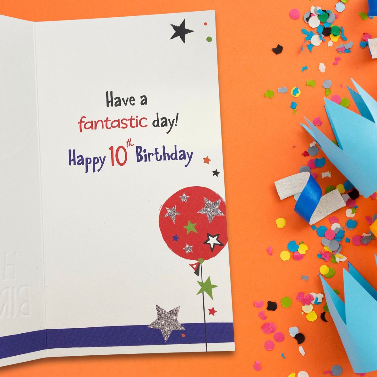 10th Birthday Card - Signature Balloons