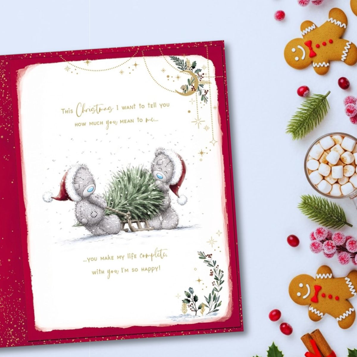 Boyfriend Boxed Christmas Card - Me To You Bears With Truck