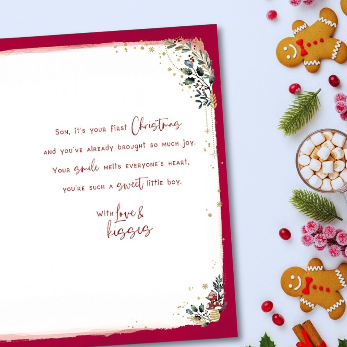 Son 1st Christmas Card - Me To You Bear