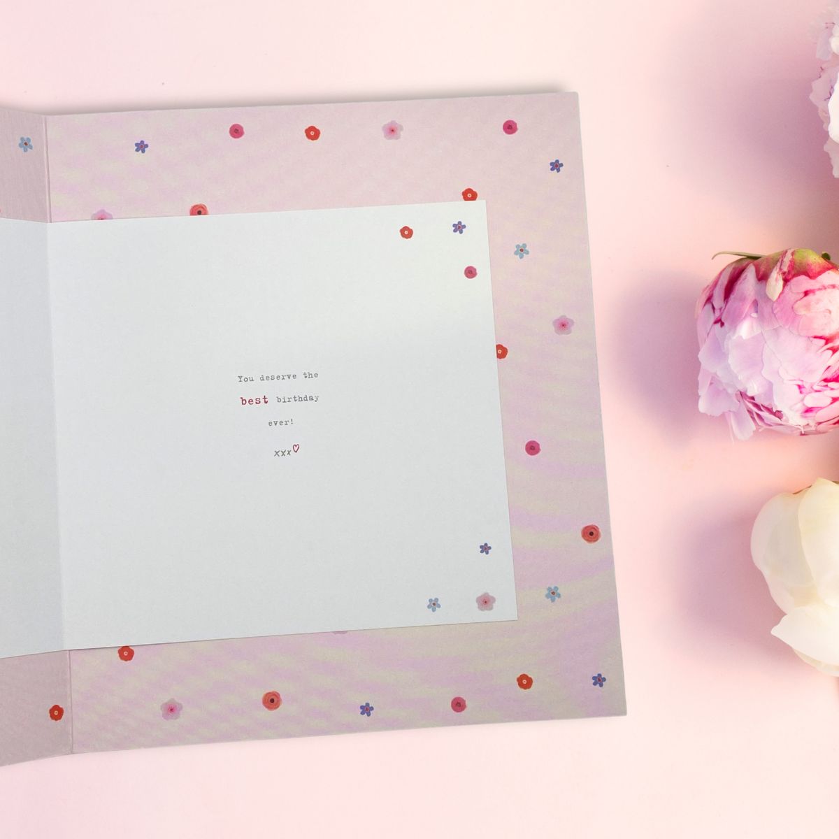 Mum Birthday Card - Boofle Bear Flowers