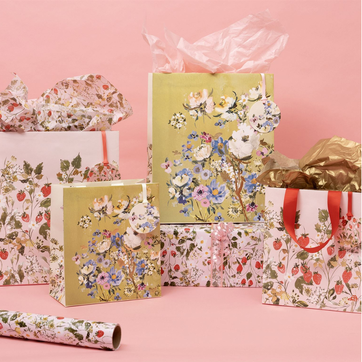 Printed Tissue Paper - Strawberry Patch