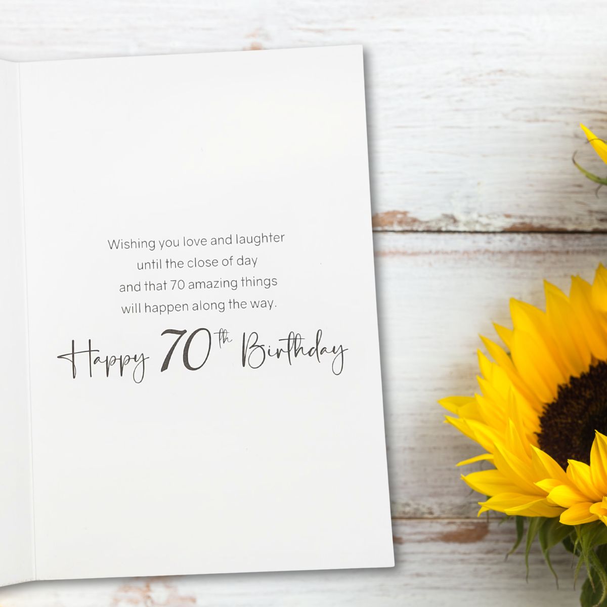 70th Birthday Card - Bliss Black & Gold Gifts