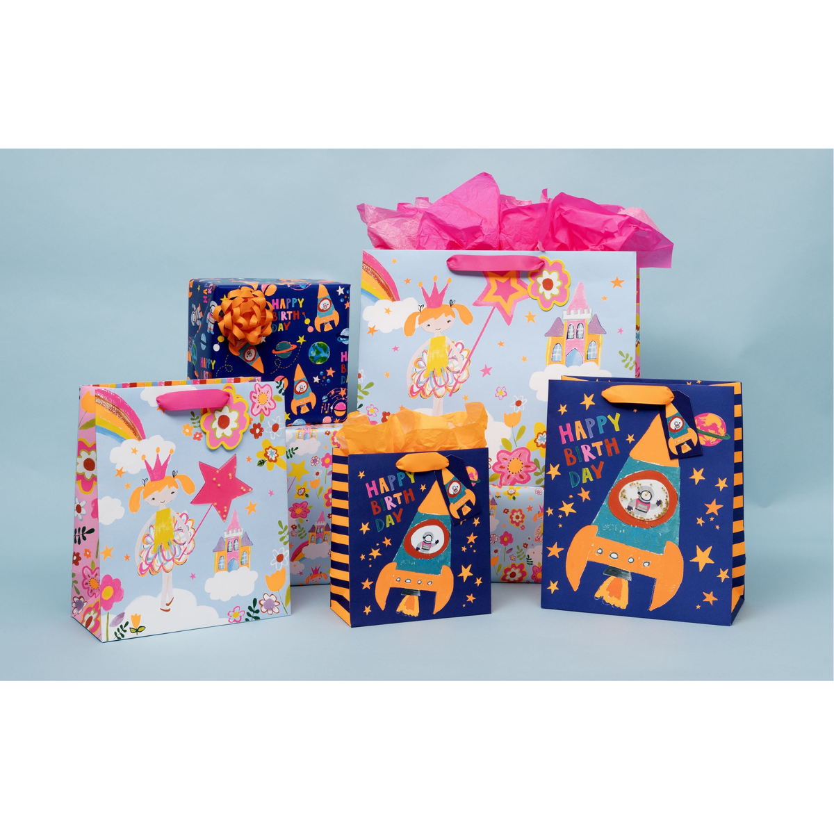 Gift Bag Medium - Rocket Boy Birthday