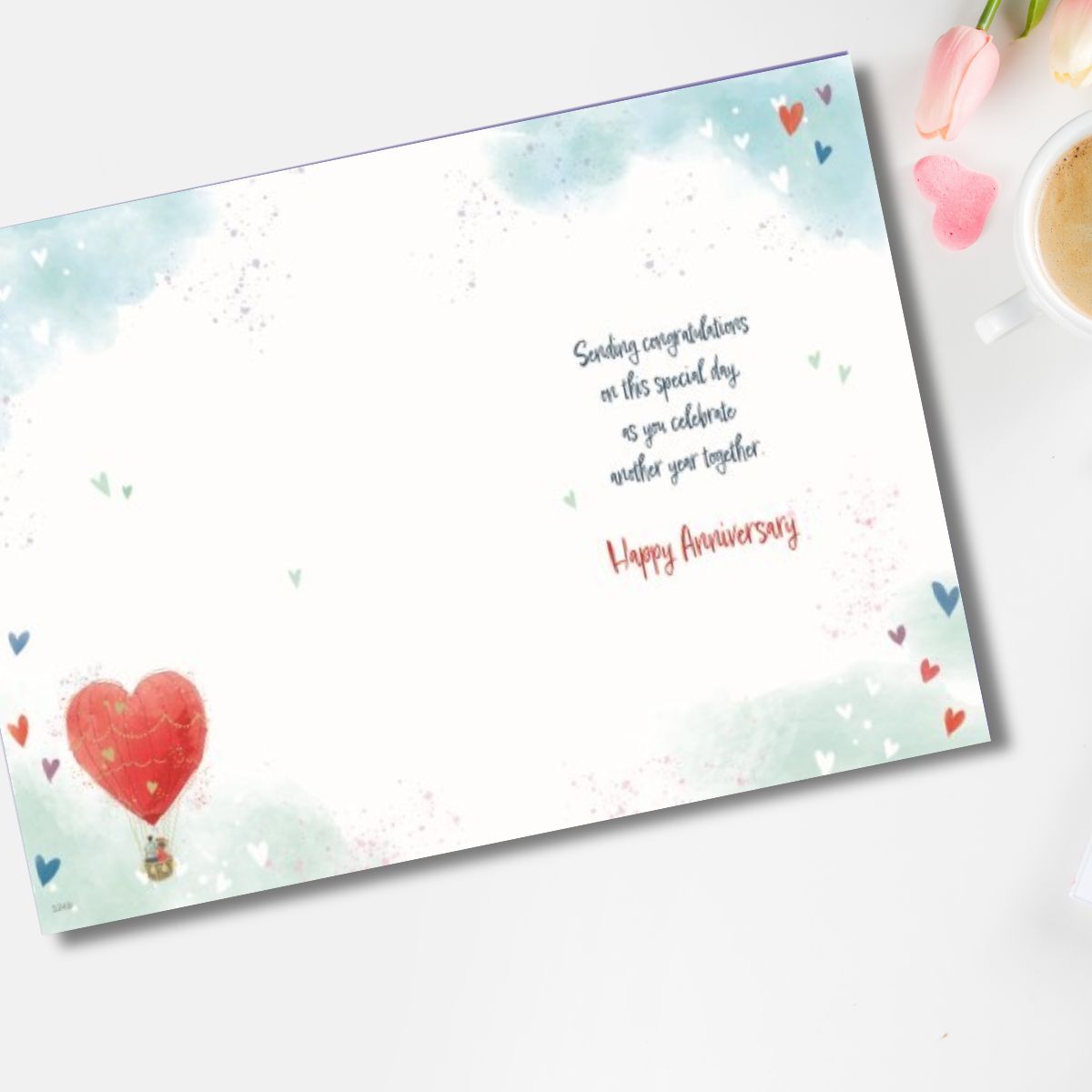 Sister & Brother-In-Law Wedding Anniversary Card - Hot Air Balloon