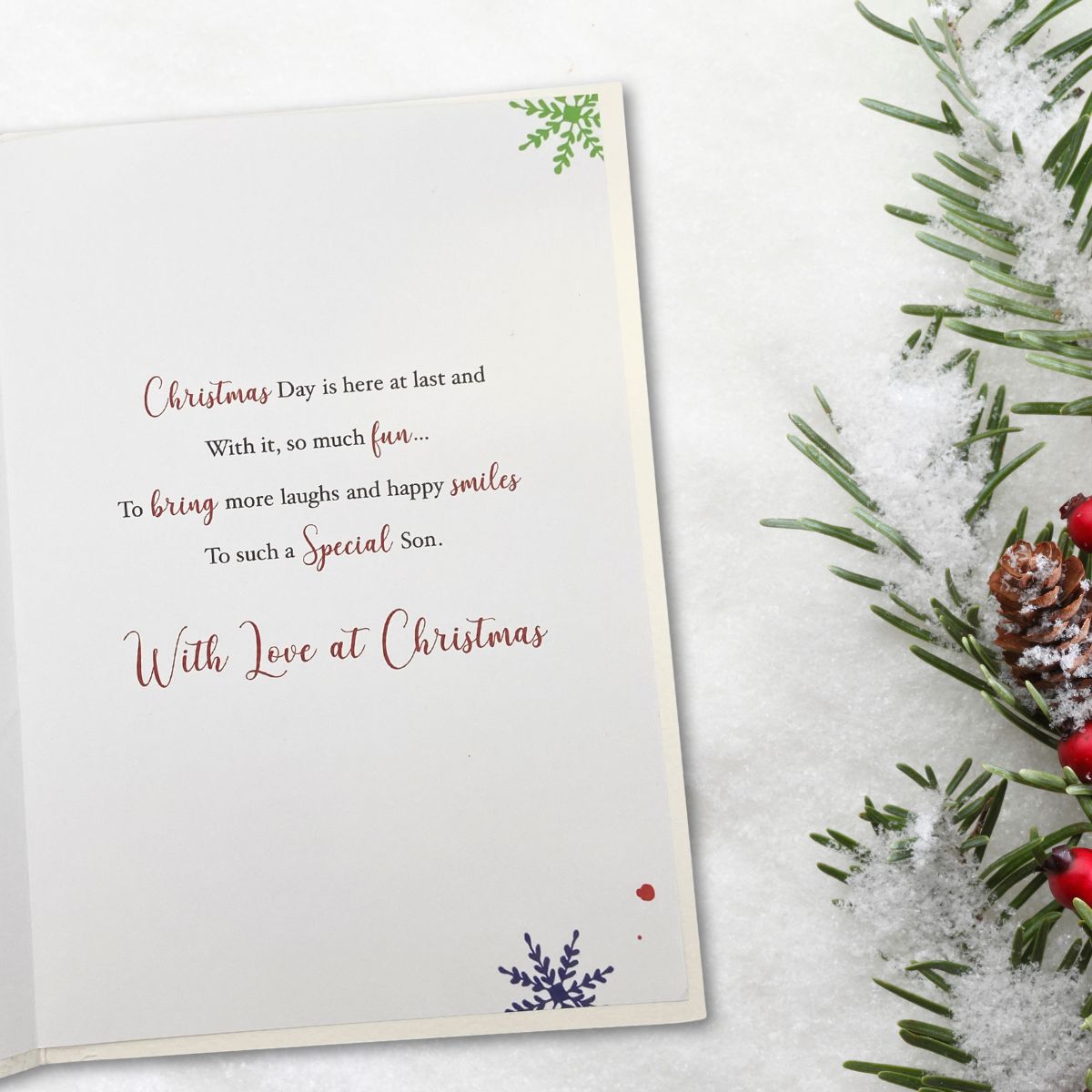 Son Christmas Card - Signature Seasons