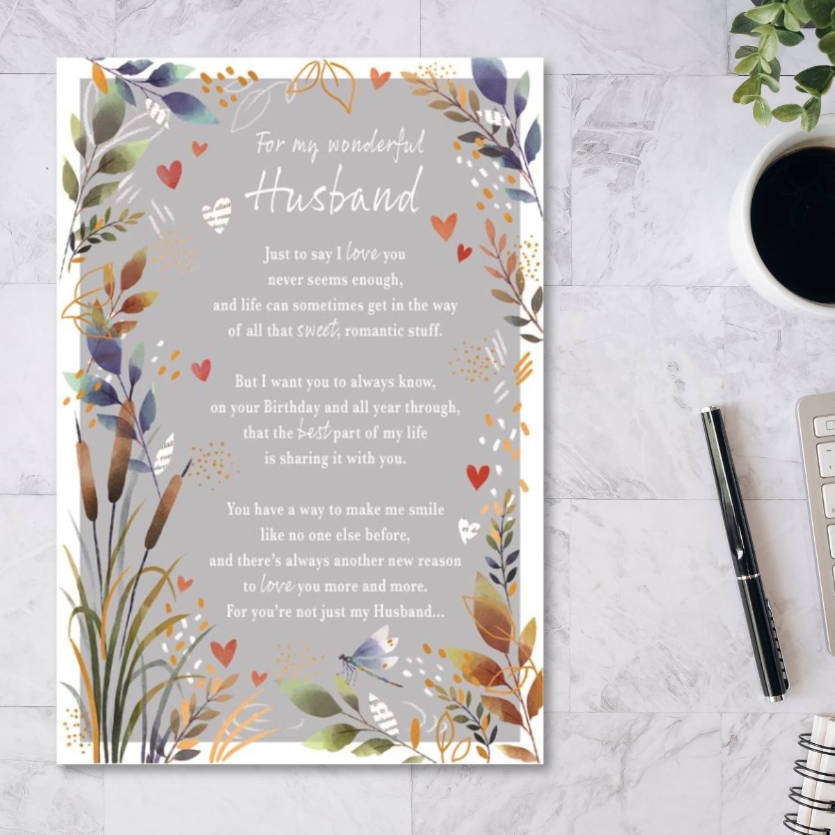Husband Birthday Card - Most Especially For You – The Celebration Store