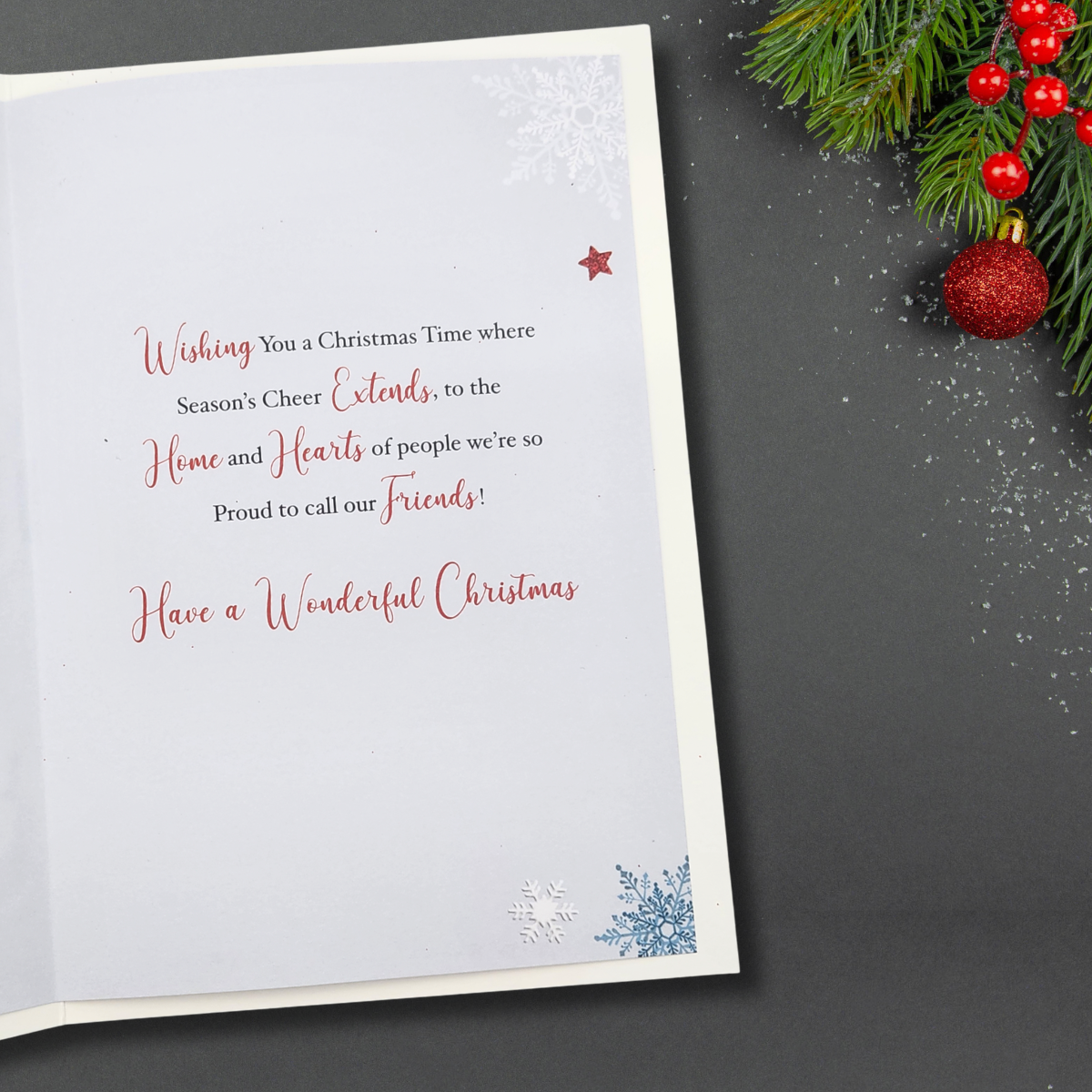 Friends Christmas Card - Posting Geese