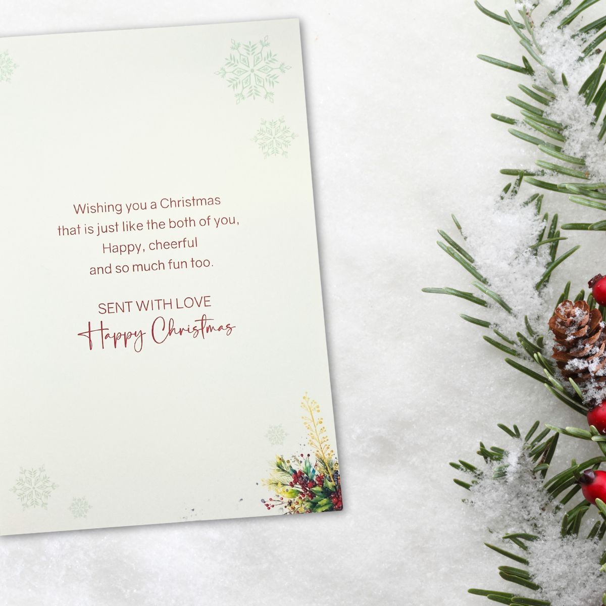 Sister & Brother-In-Law Christmas Card - Grace Postbox