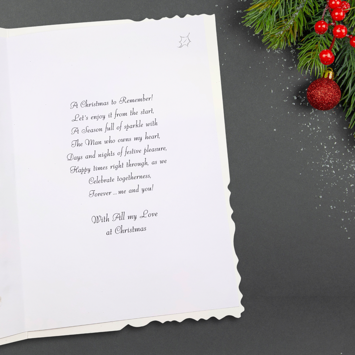 Husband Christmas Card - Velvet Beer & Nibbles