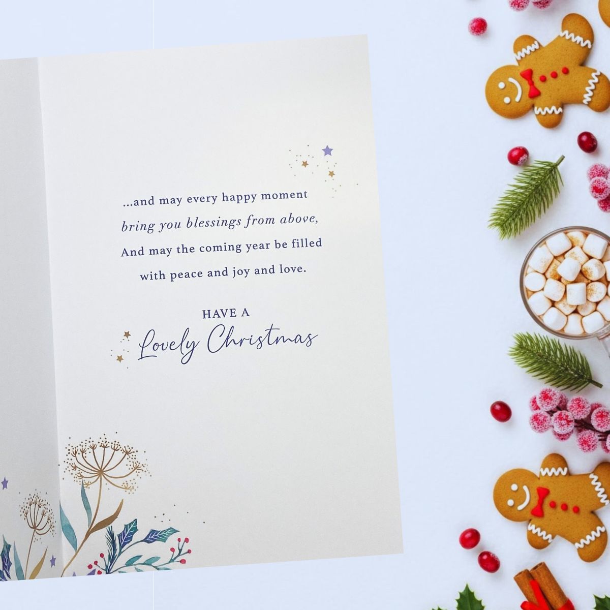 Open Christmas Card - Helen Steiner Rice Christmas Wishes