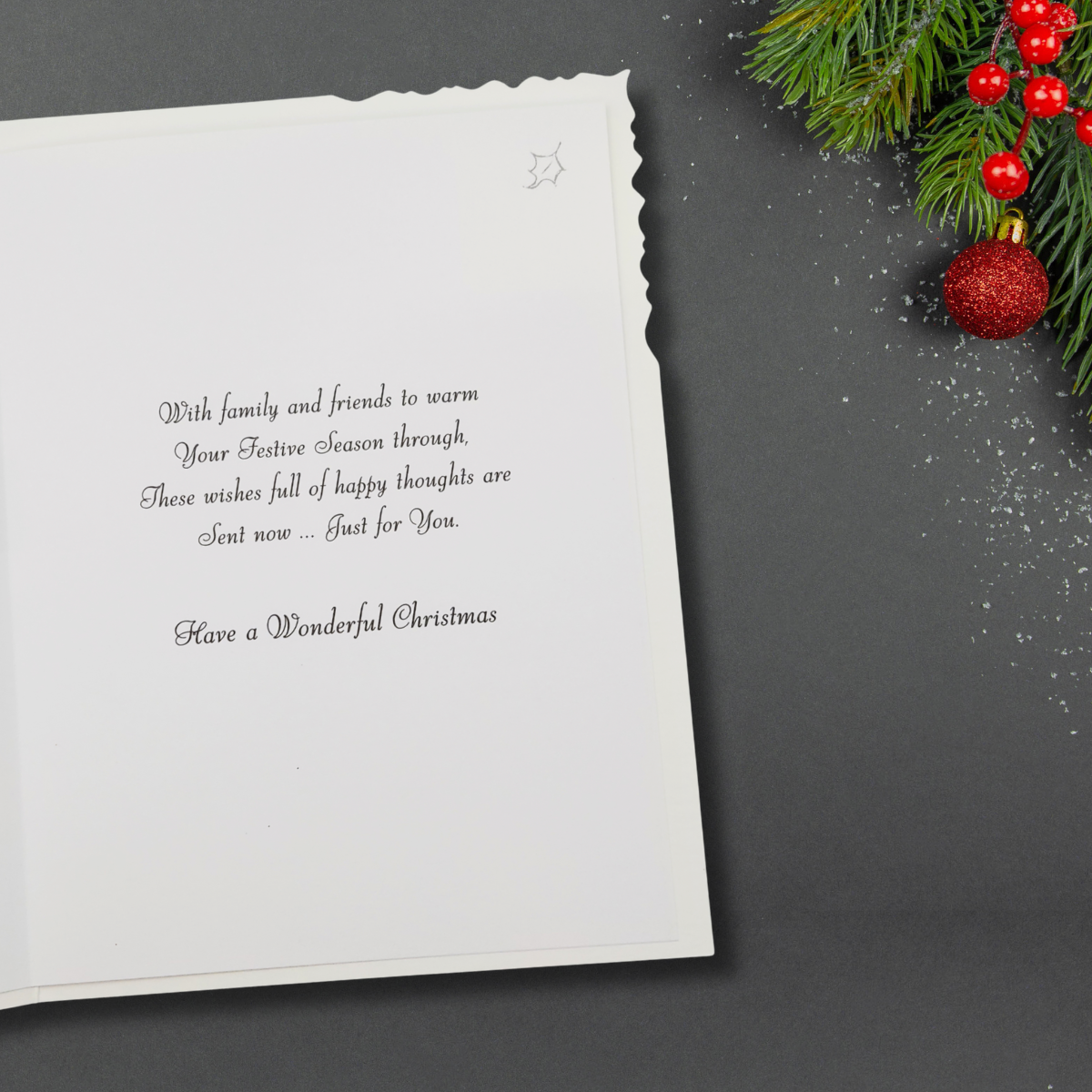 Open Christmas Card - Velvet Squirrels & Postbox