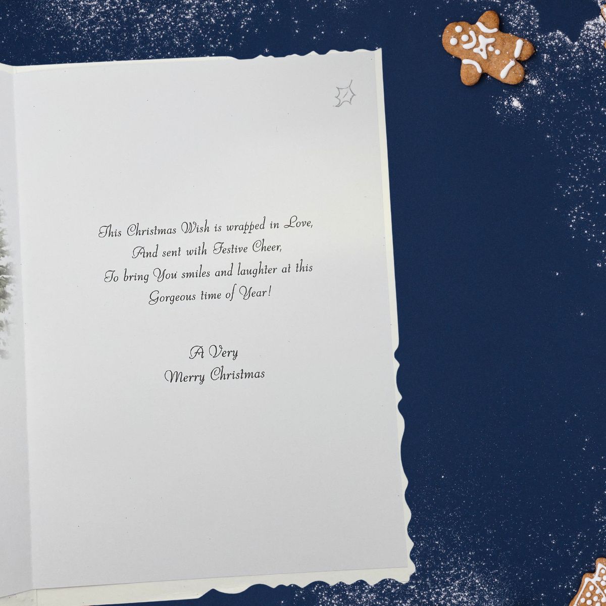 Auntie & Uncle Christmas Card - Velvet Reindeer