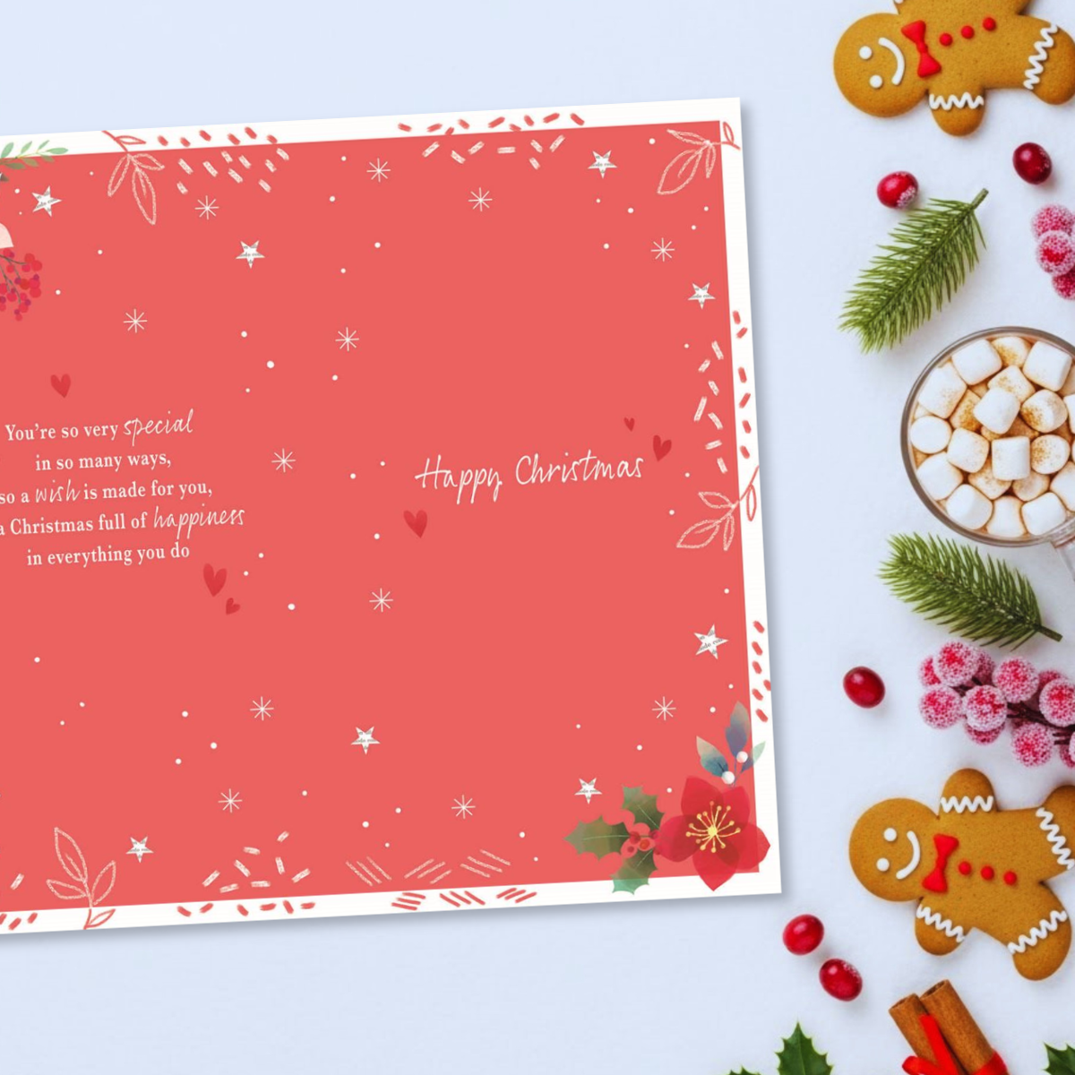 Mother Christmas Card - Most Especially For You