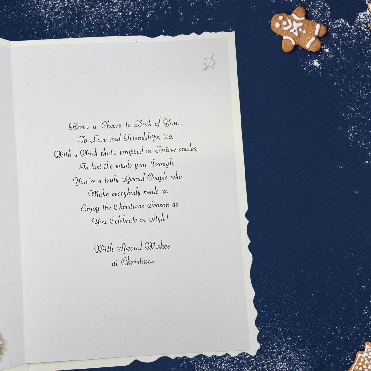 Daughter & Partner Christmas Card - Velvet Flutes