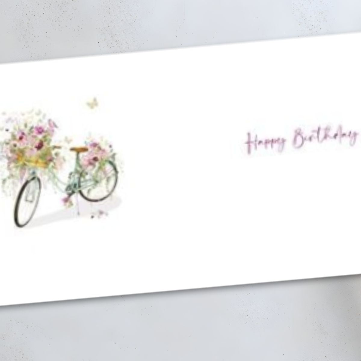Pizazz Birthday Card - Floral Bike