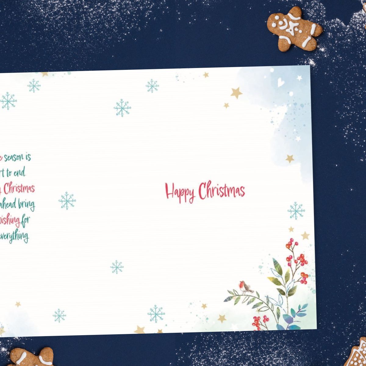 Sister & Boyfriend Christmas Card - Woodland Tree