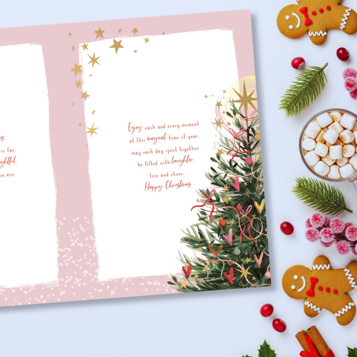 Daughter & Family Christmas Card - Skylight Tree