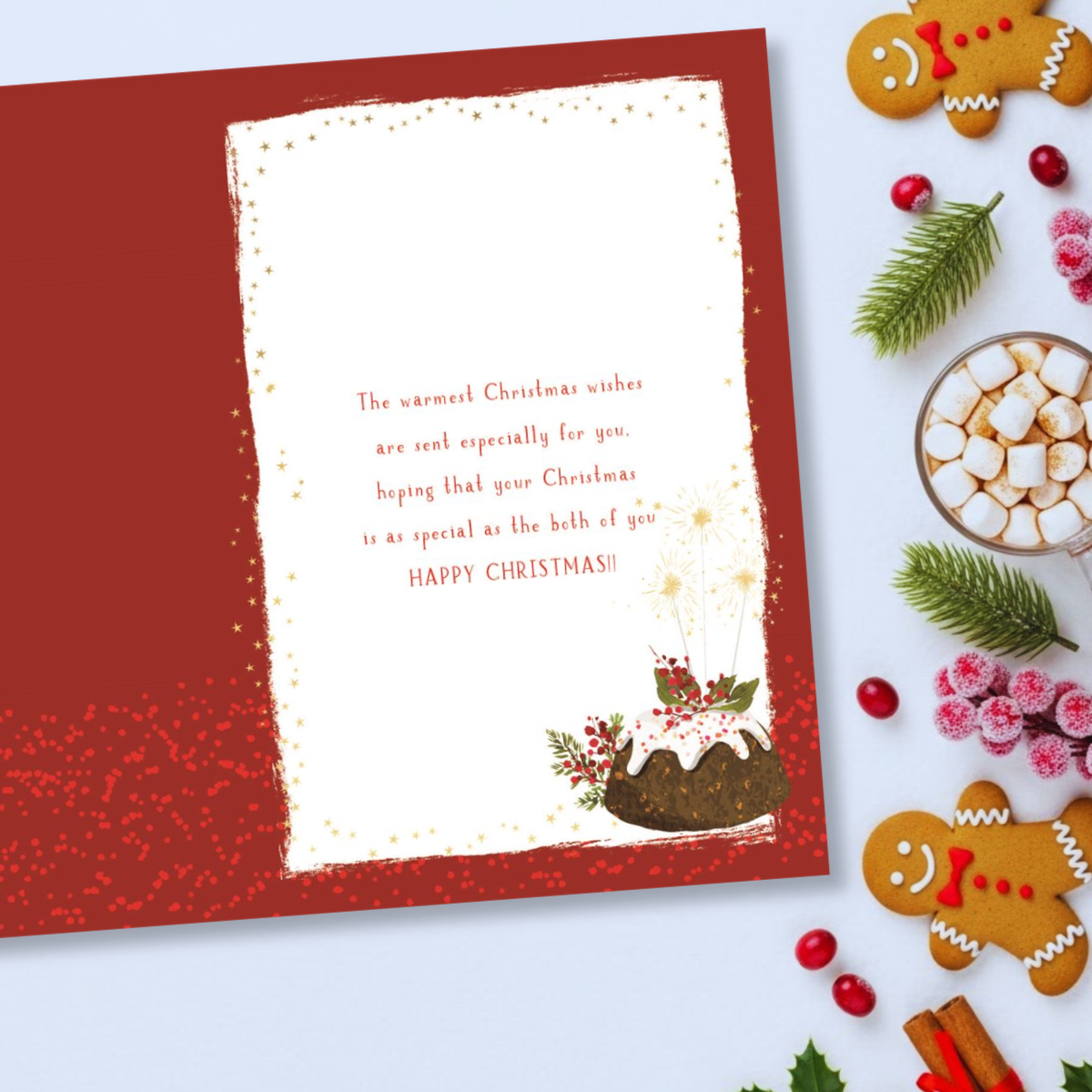 Nephew & Partner Christmas Card - Skylight Pudding