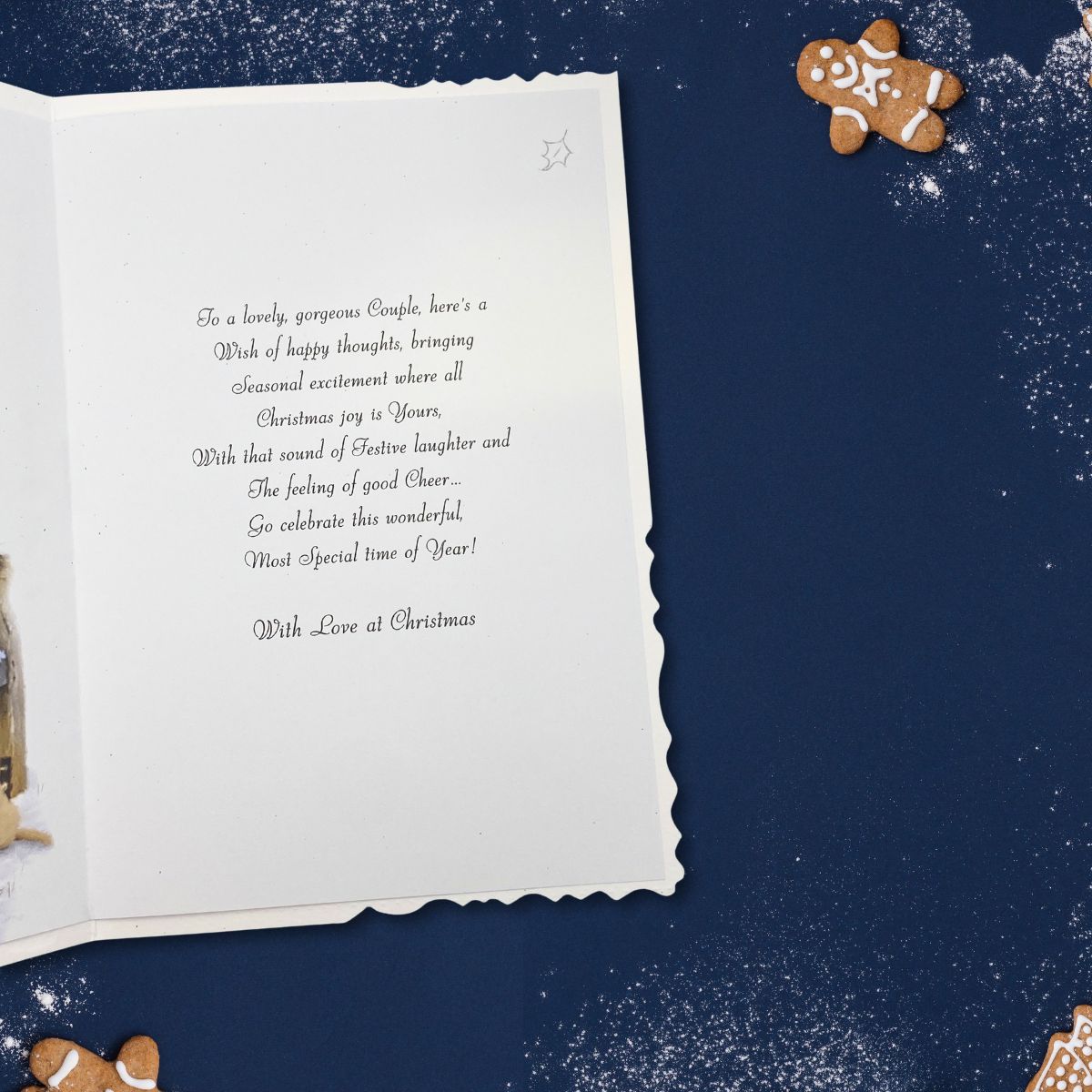 Son & Daughter-In-Law Christmas Card - Velvet Puppies