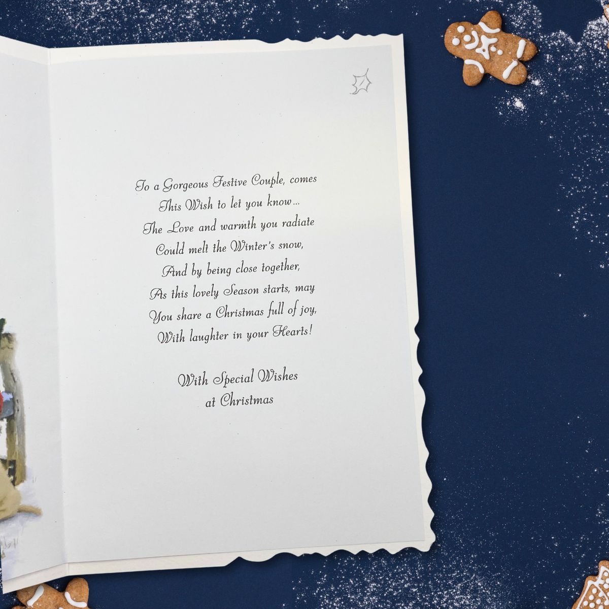 Granddaughter & Husband Christmas Card - Velvet Puppies