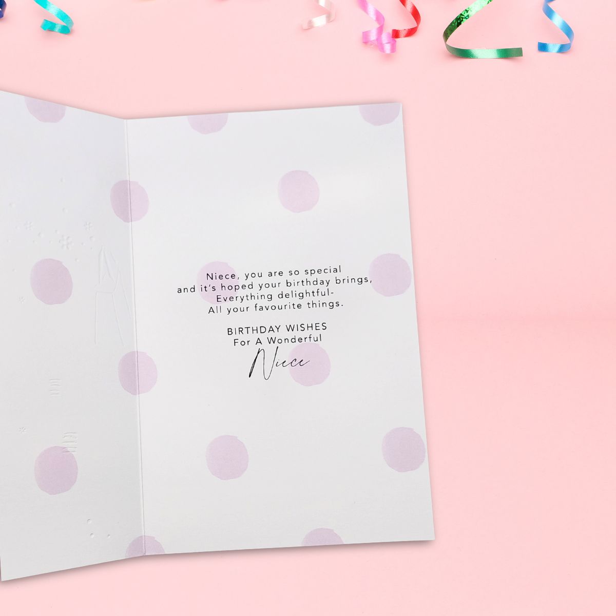 Niece Birthday Card - Floral Lady