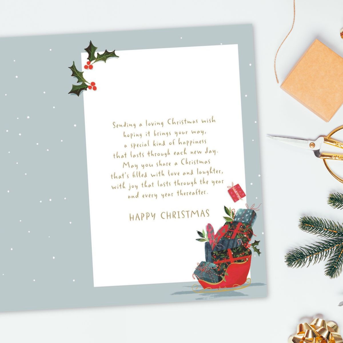 Grandson & Fiancee Christmas Card - Big World Little Things