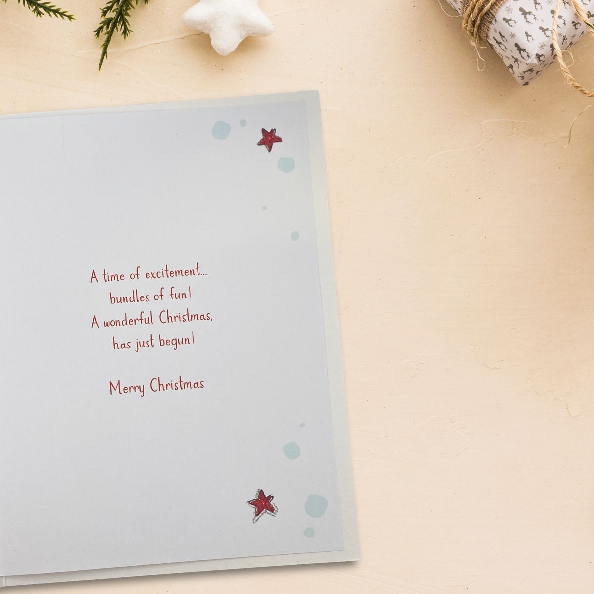 Cousin Christmas Card - Poppets