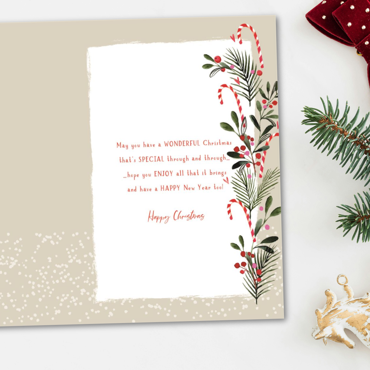 Sister & Boyfriend Christmas Card - Skylight Envelope