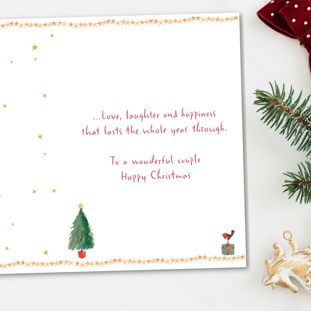 Son & Daughter-in-Law Christmas Card - Highland Cows