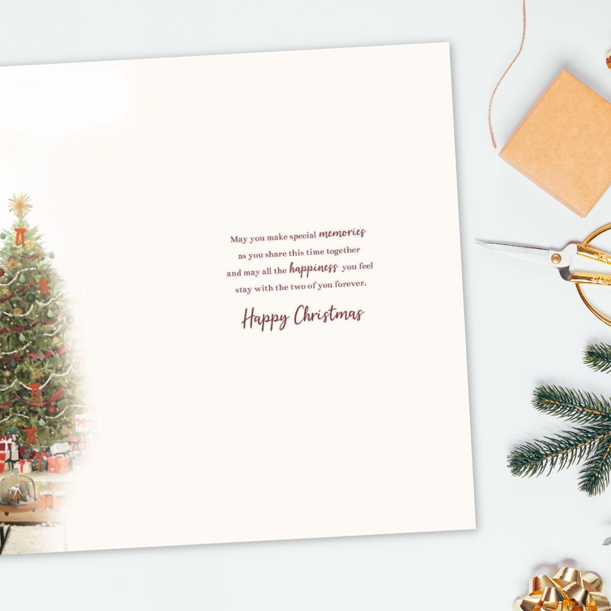 Grandson & Wife Christmas Card - Essence Staircase