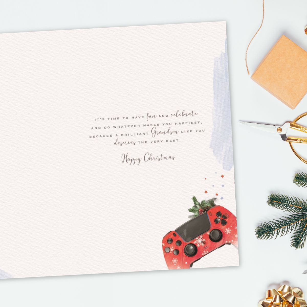 Grandson Christmas Card - Brighstone Gamer