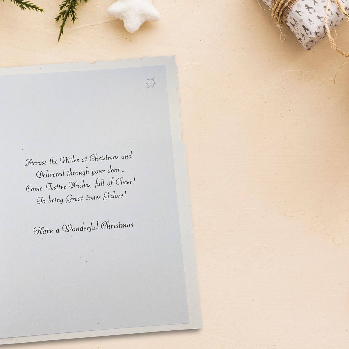 Across The Miles Christmas Card - Velvet Santa Paws