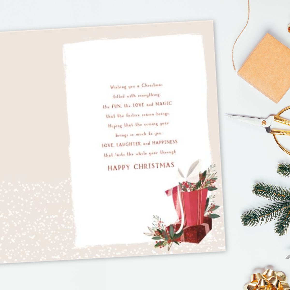 Son & Fiancée Christmas Card - Skylight Gifts