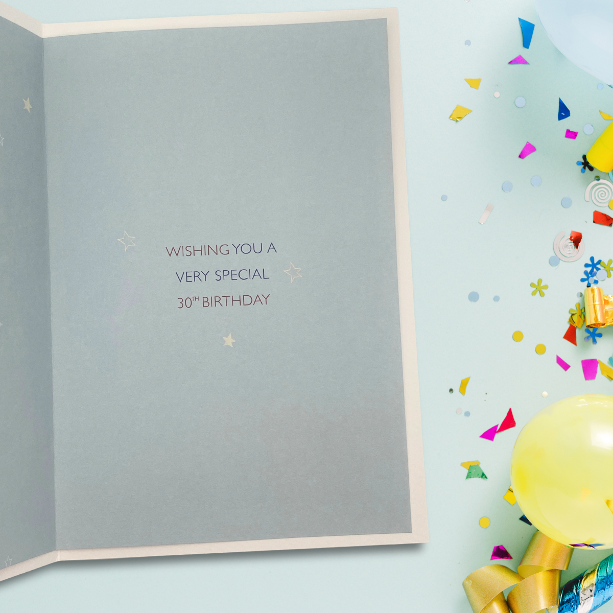 Brother 30th Birthday Card - Make Your Wish Stacked Gifts