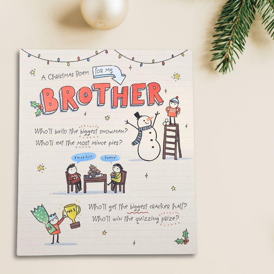 Brother Christmas Card - Oodles of Doodles Poem
