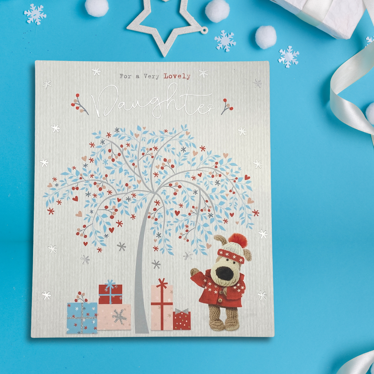 Daughter Christmas Card - Boofle Bear