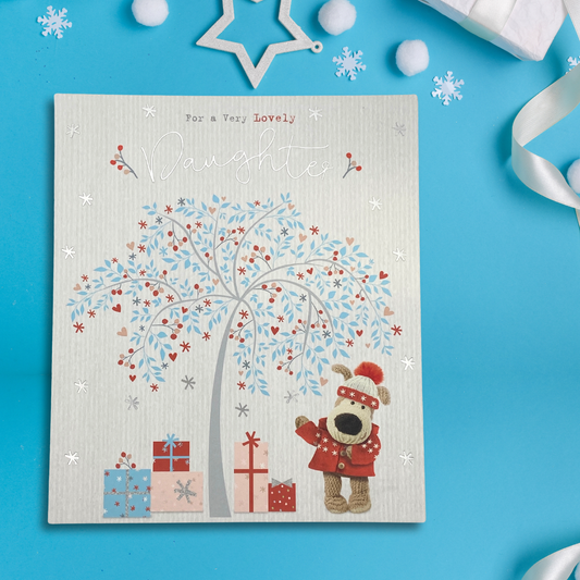 Daughter Christmas Card - Boofle Bear