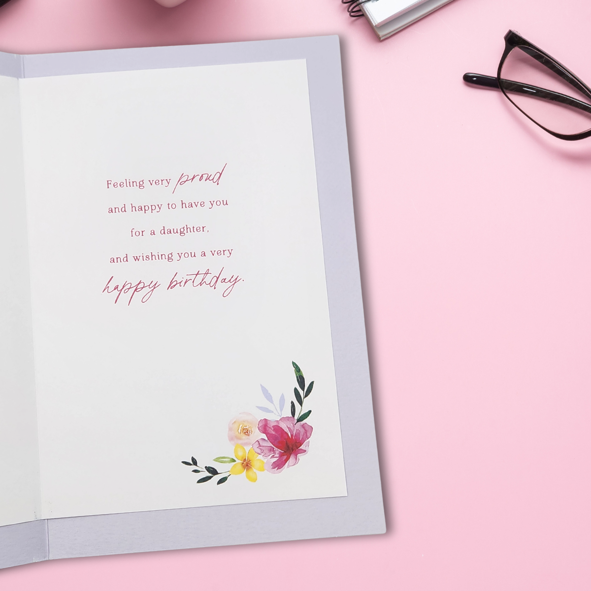 Daughter Birthday Card - Simply Traditional Cupcakes