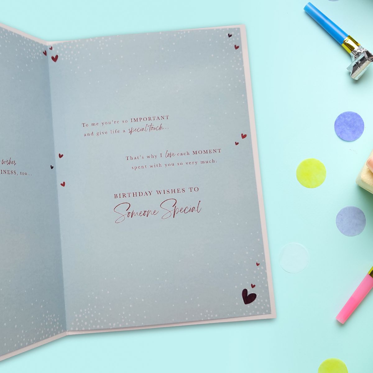 Someone Special Birthday Card - Heart Burst