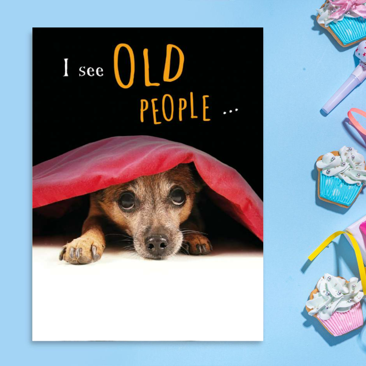 Picture This Funny Birthday Card - I See Old People