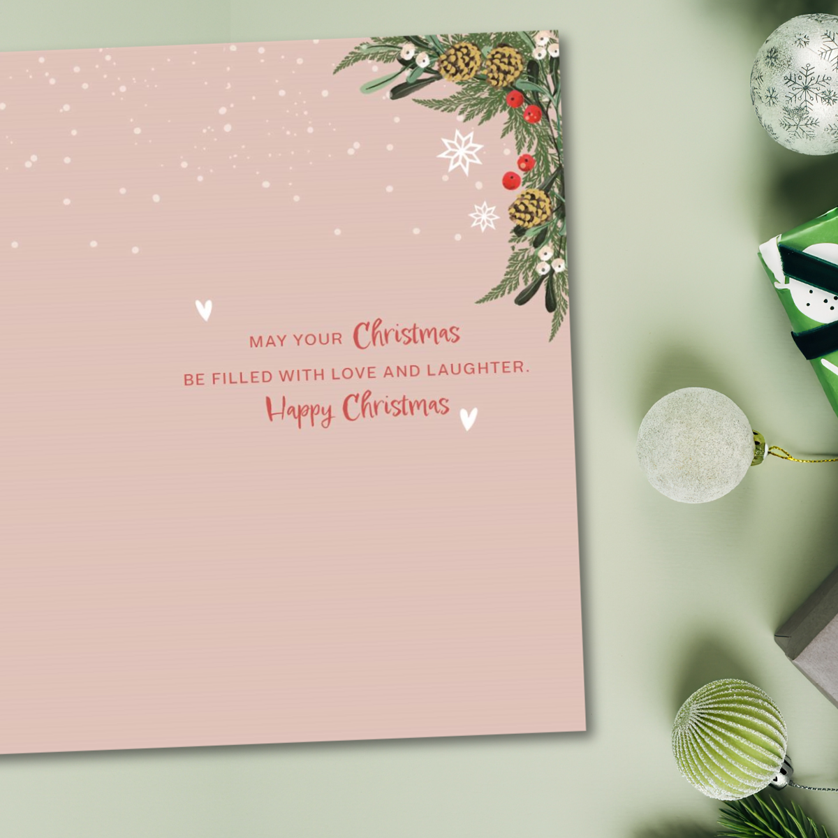 Our House To Yours Christmas Card - Snowglobe Tree